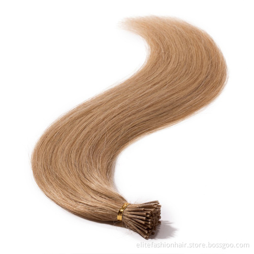 Top Quality 20 22 24 26 28 Inches Keratin Bonds Virgin Unprocessed Slavic Double Drawn Natural Russian Hair Extensions